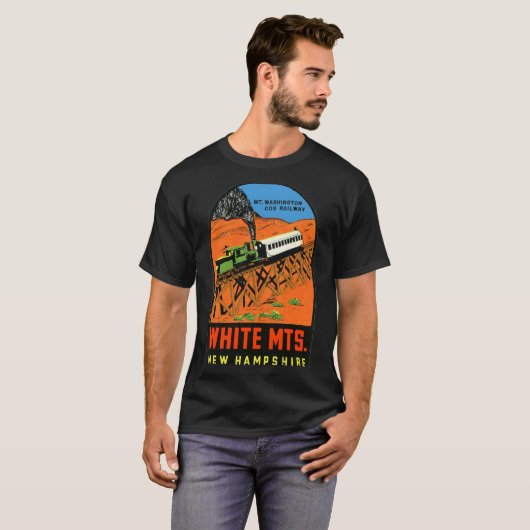 White Mountains New Hampshire  Tシャツ (正面フル)