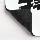 White Mouse Pad "牛气冲天" — Bold & Prosperous Energy マウスパッド (コーナー)