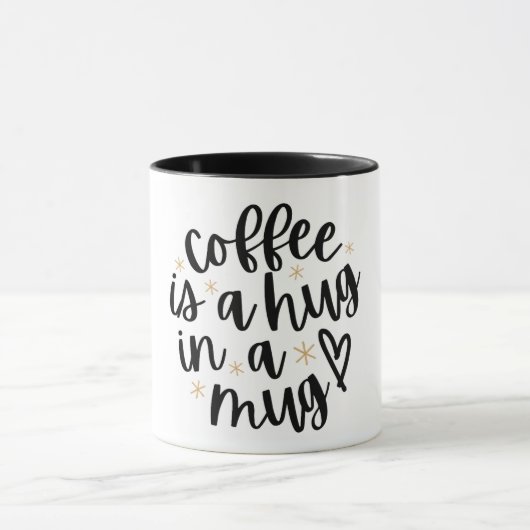 White Mug with asthentic Design マグカップ (中央)