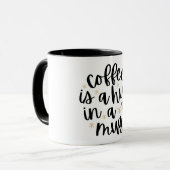 White Mug with asthentic Design マグカップ (正面左)