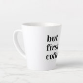 White mug With desing カフェラテマグ (左アングル)