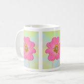 White Mug With Flowers コーヒーマグカップ (正面左)