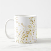 White Mug with golden stars コーヒーマグカップ (左)