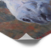 White Mustang Fine Art Print ポスター (角)