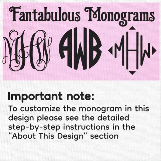 White Navy Blue Diamond Monogram Font DIY BG #2NF プレイスカード