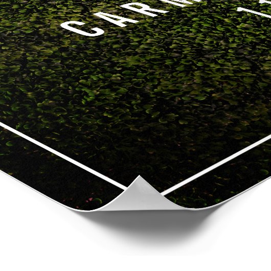 White Neon Til Death Neon Heart Wedding Welcome ポスター (角)