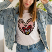 White Nested Hearts T-Shirt – Valentine Tee トライブレンドＴシャツ