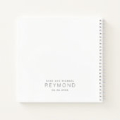 White Notebook as a'結婚's Guestbook ノートブック (裏面)