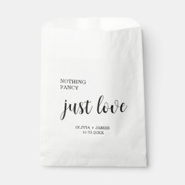 White Nothing Fancy Just Love Wedding   フェイバーバッグ