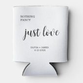 White Nothing Fancy Just Love Wedding   缶クーラー (正面)