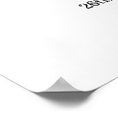 White Nothing Fancy Just Love Wedding Welcome  ポスター (角)