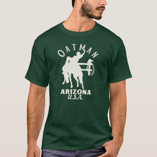 White Oatman Arizona Rodeo Rider Tシャツ (正面)