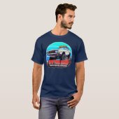 White Offroad Car with quote friend funny Tシャツ (正面フル)