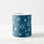 White openwork snowflakes コーヒーマグカップ (中央)