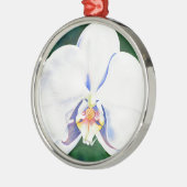 White Orchid メタルオーナメント (左)
