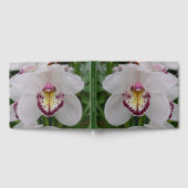 White Orchid II Elegant Floral ゲストブック (全面)