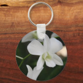 White Orchid Keychain キーホルダー (正面)