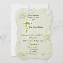 White Orchid & Vine Baptism 