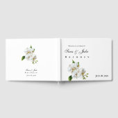 White Orchid Wedding ゲストブック (全面)