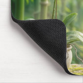 White Orchids and Bamboo マウスパッド (コーナー)