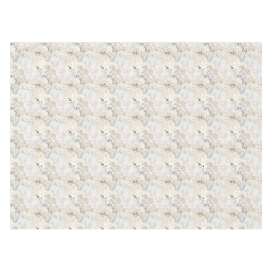 White orchids on a light cream テーブルクロス (正面(横))