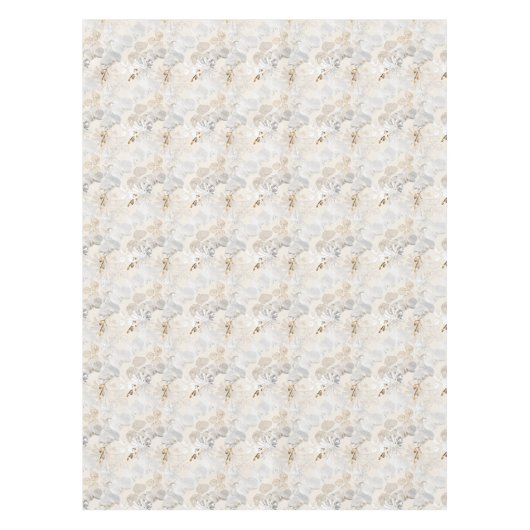 White orchids on a light cream テーブルクロス (正面)