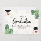 White Organic Graduation カード (正面)