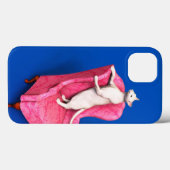 White oriental cat Case-Mate iPhone case iPhoneケース (裏面 (横))