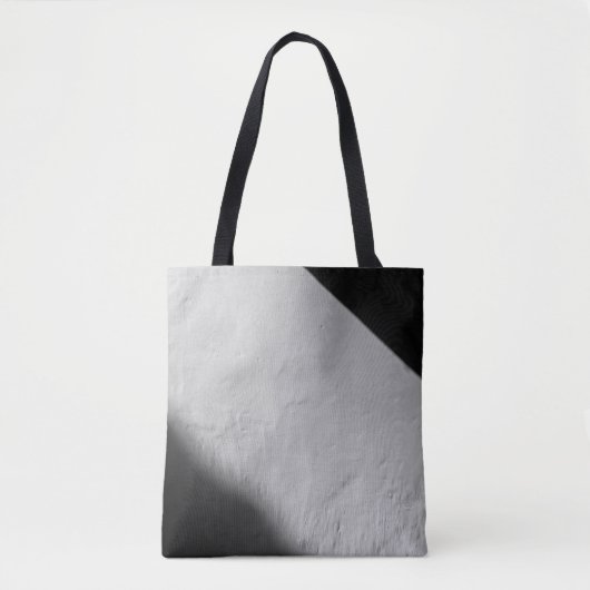 WHITE PAINTED WALL WITH BLACK TEXTILE トートバッグ (正面)