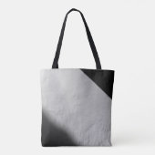 WHITE PAINTED WALL WITH BLACK TEXTILE トートバッグ (裏面)