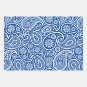 White paisley pattern wrapping paper sheets ラッピングペーパーシート (正面3)
