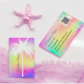 White Palm カラフル QRコードプロフェッショナル 名刺