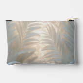 White palm leaves in golden-pastel tones アクセサリーポーチ (裏面)