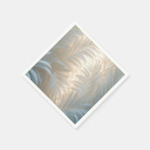 White palm leaves in pale colors, watercolor スタンダードカクテルナプキン (角)