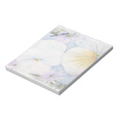 WHITE PANSIES CUSTOMIZABLE NOTE PAD ノートパッド (回転)