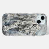 White Panther Phone Case – Ethereal Majesty Collec Case-Mate iPhoneケース (裏面 (横))