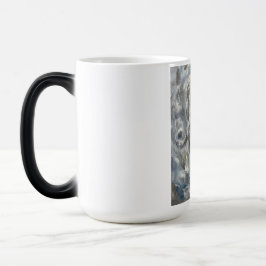 White Panther Totem Mug – Ethereal Fine Art Animal モーフィングマグカップ