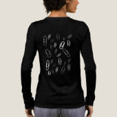white paper clips modern design トライブレンドTシャツ (背面)