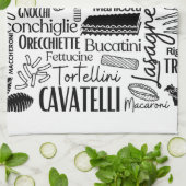 White Pasta  キッチンタオル (折り畳み)