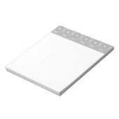 White Pattern  ノートパッド (回転)