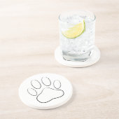 White Paw Print コースター (側面)