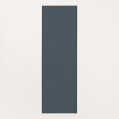 White Paw Print Dog Silhouette Pattern Fabric ヨガマット (裏面)