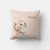 White Peach Cat クッション (正面)