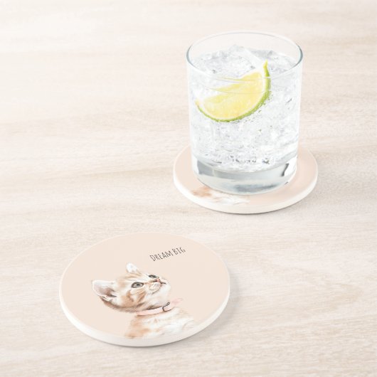 White Peach Cat コースター (側面)