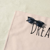 White Peach Cat ビーチタオル (インサイチュ)