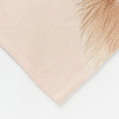 White Peach Cat フリースブランケット (角)