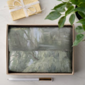 White Peacock by the Willow Decoupage 薄葉紙 (ギフト)