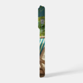 White Peacock iPhoneケース (左側面)