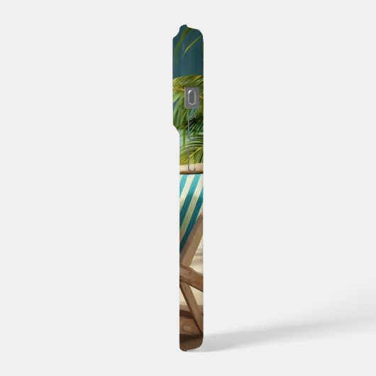 White Peacock iPhoneケース (左側面)