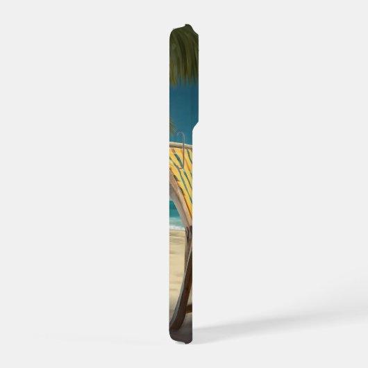 White Peacock iPhoneケース (右側面)